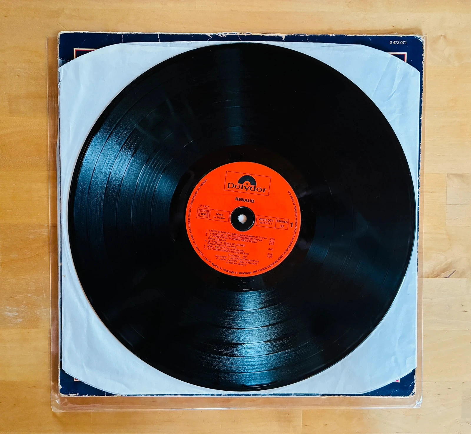 33T vinyl record Renaud Place de la mob. – photo 2